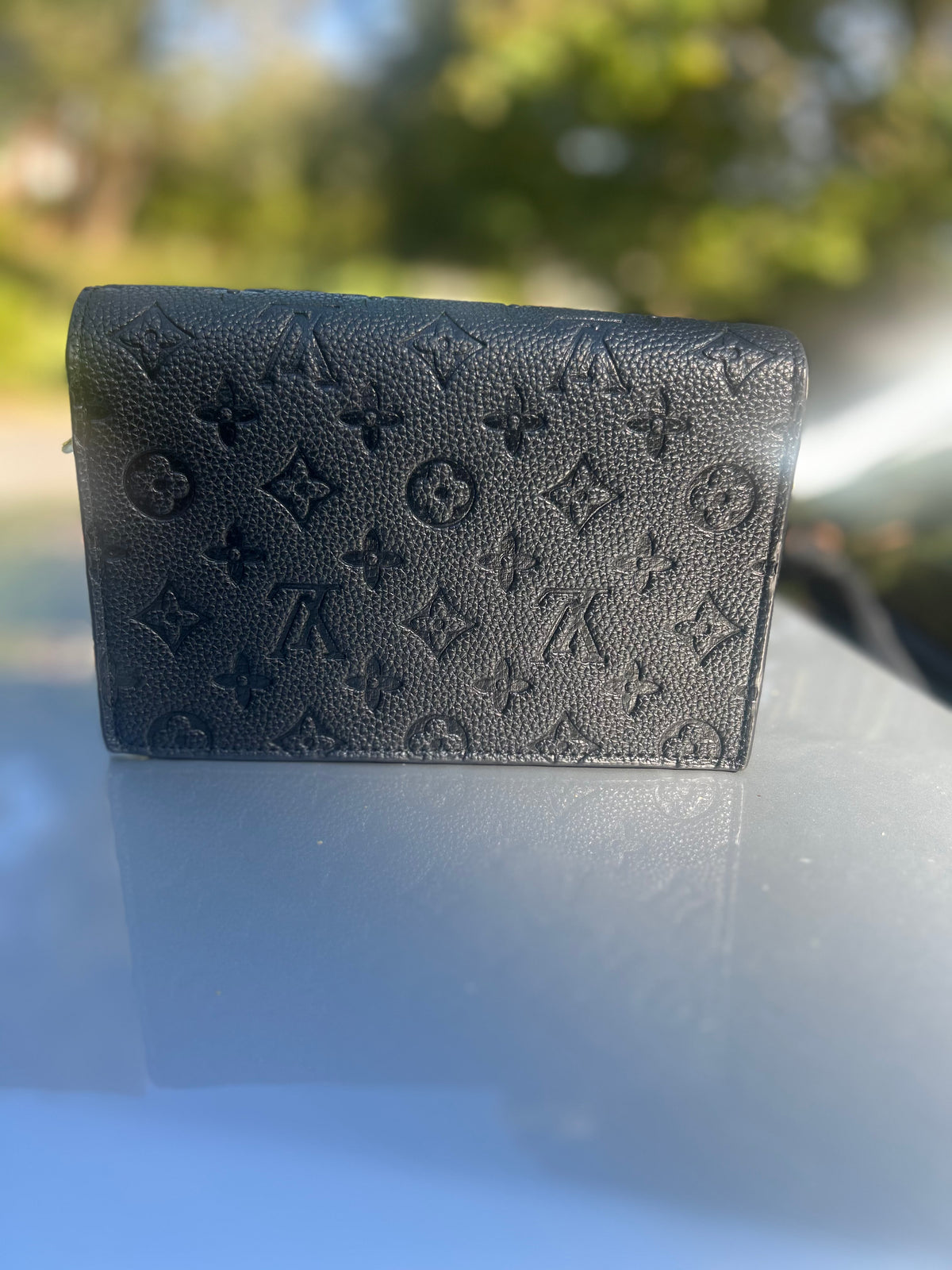 Black and Gold LV Crossbody Bag