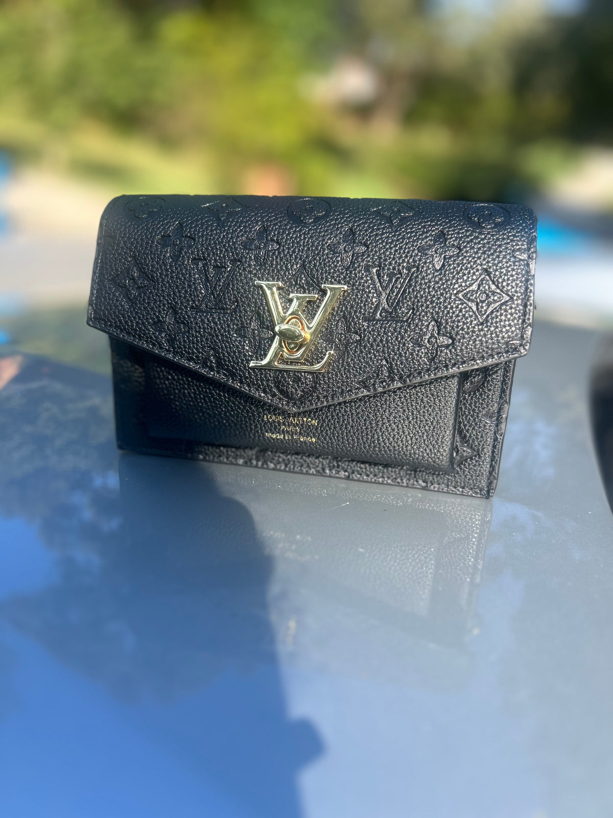 Black and Gold LV Crossbody Bag